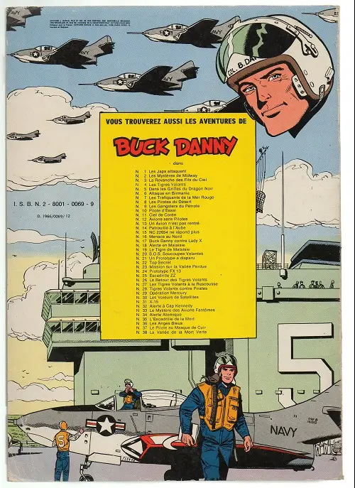 Verso de l'album Buck Danny Tome 32 Alerte à Cap Kennedy