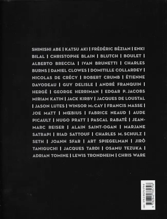 Verso de l'album Qu'est-ce que la bande dessinée aujourd'hui ?