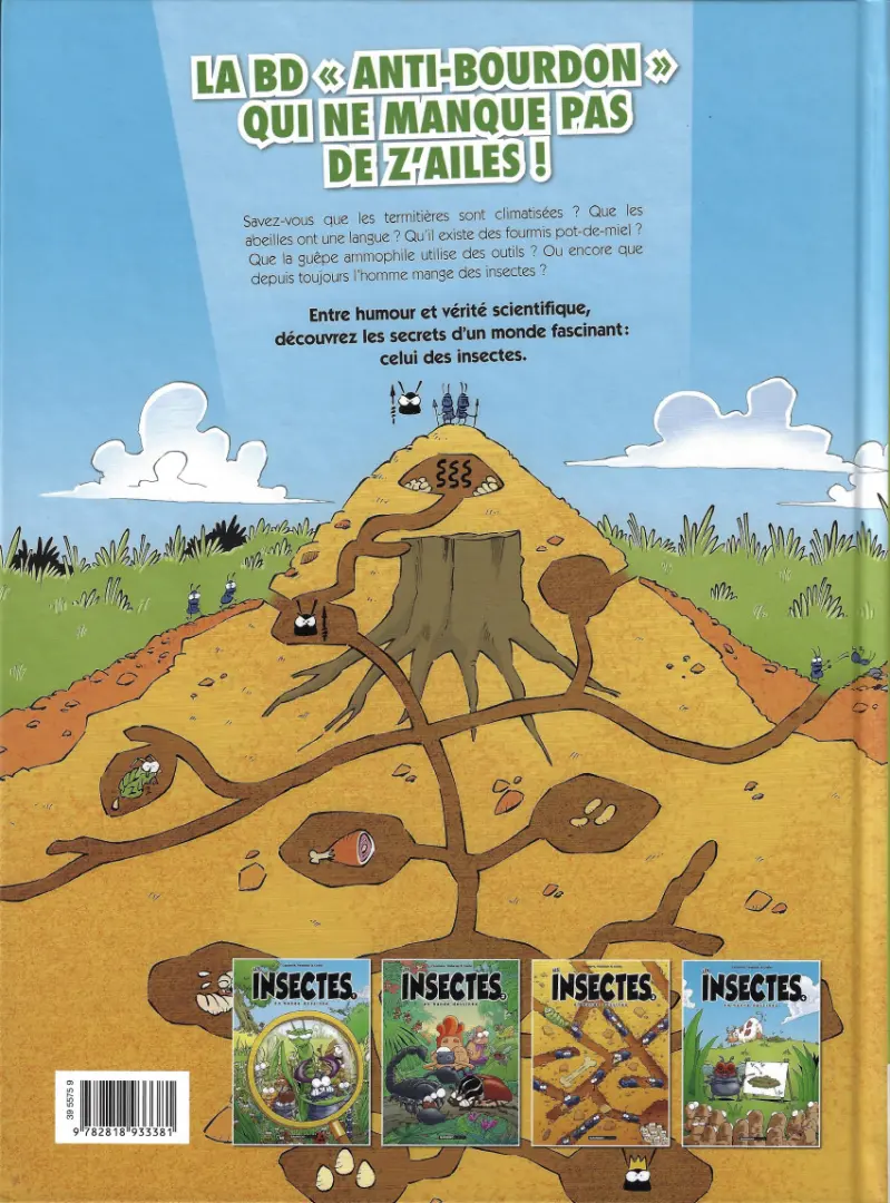 Verso de l'album Les Insectes en bande dessinée 3