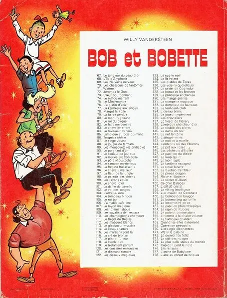 Verso de l'album Bob et Bobette Tome 69 Les nerviens nerveux