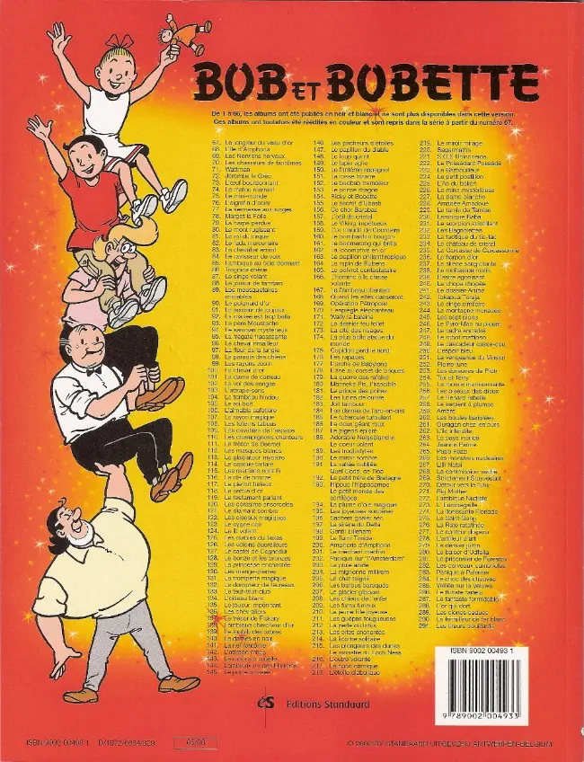 Verso de l'album Bob et Bobette Tome 137 Le trésor de Fiskary