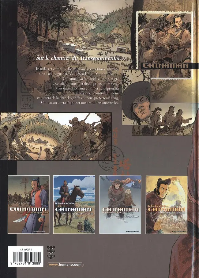 Verso de l'album Chinaman Tome 4 Les mangeurs de rouille