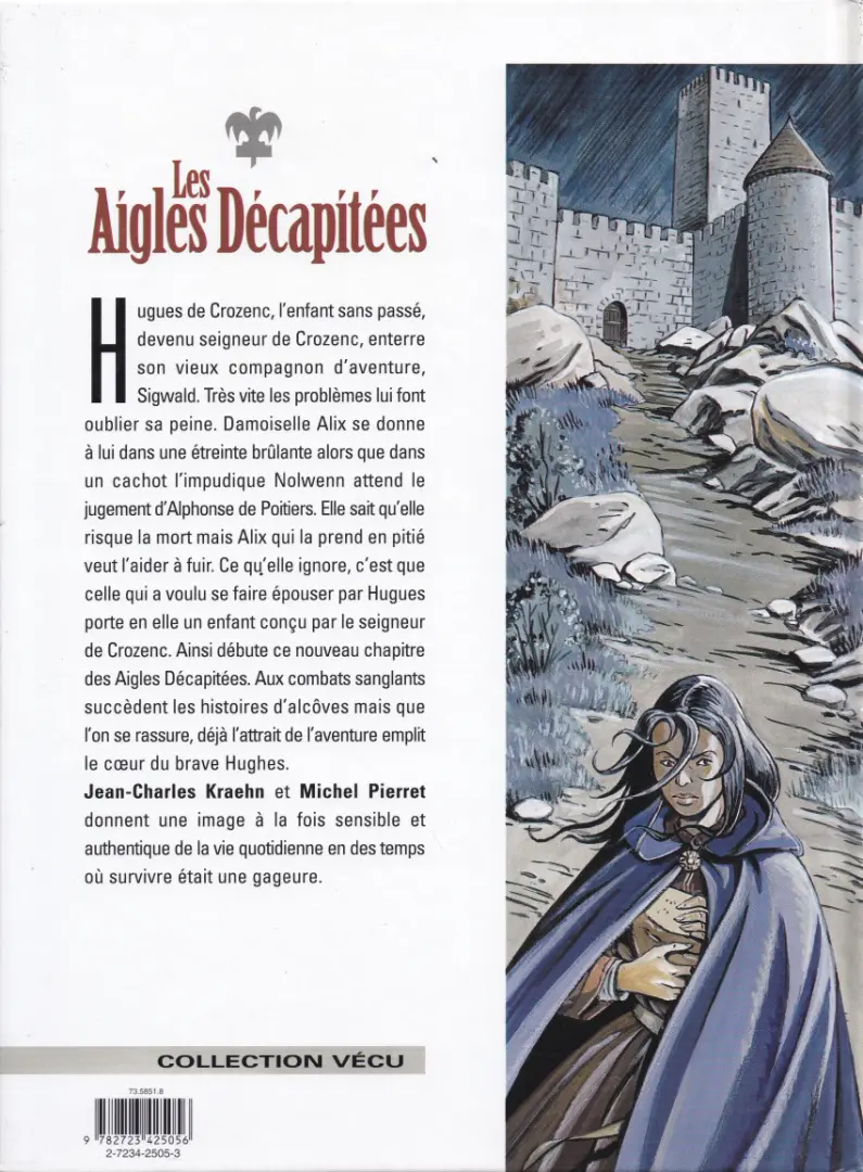 Verso de l'album Les Aigles décapitées Tome 8 La marque de Nolwenn