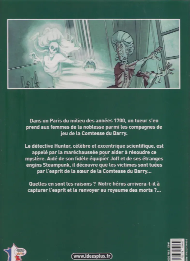 Verso de l'album Détective Hunter Tome 1 Spectre