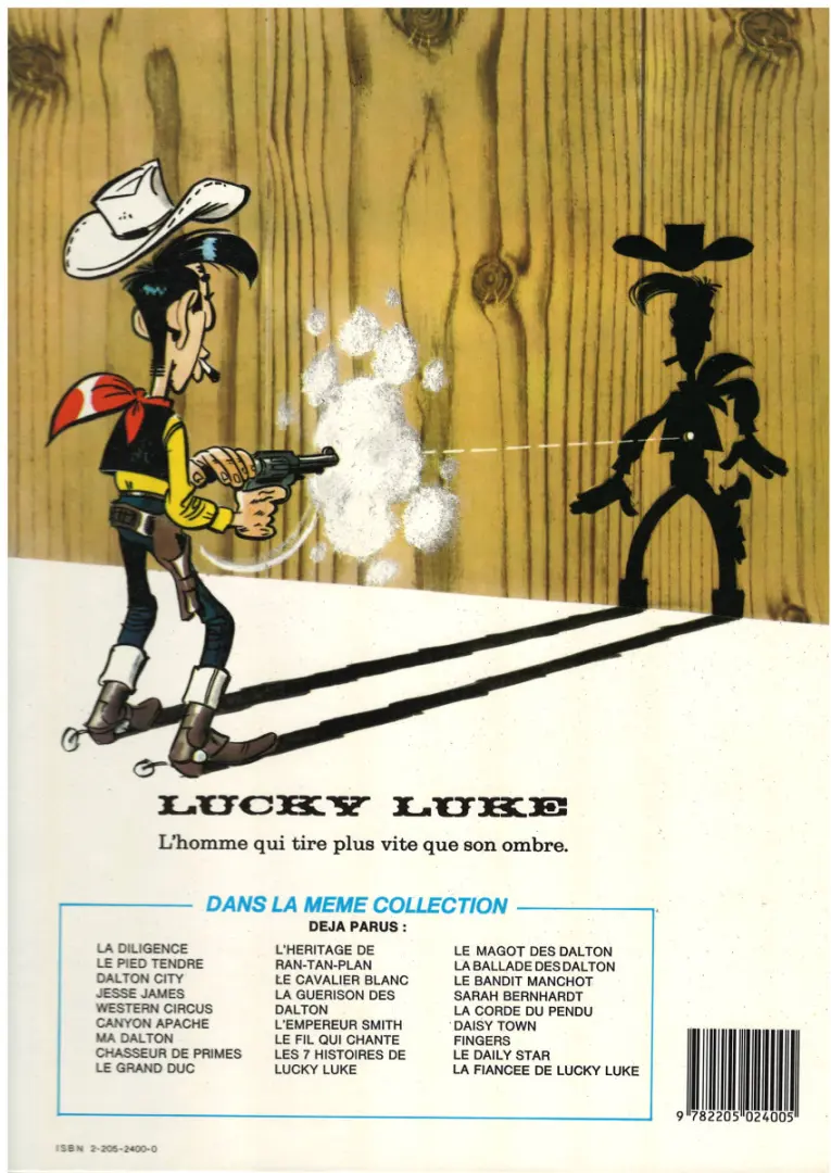 Verso de l'album Lucky Luke Tome 51 Daisy Town