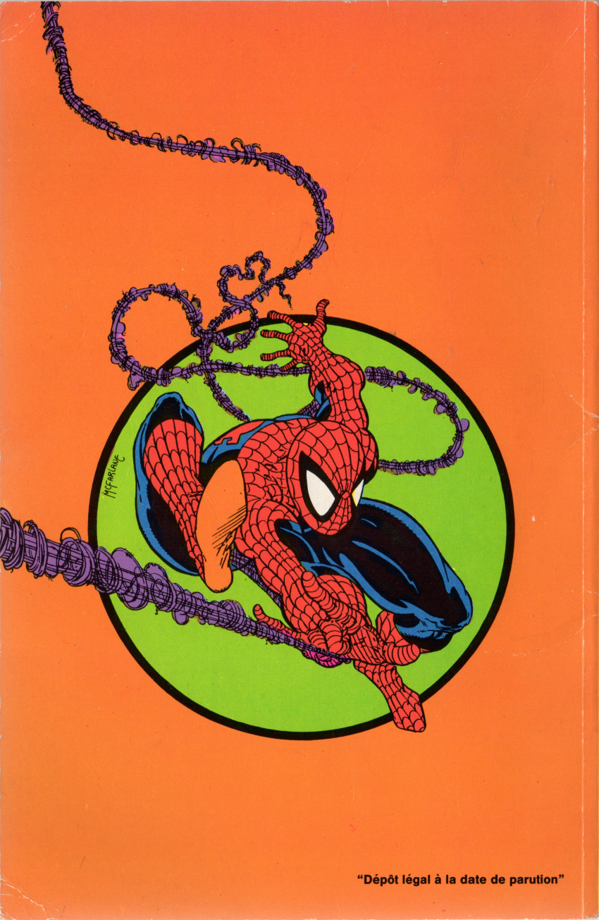 Verso de l'album Spider-Man 4