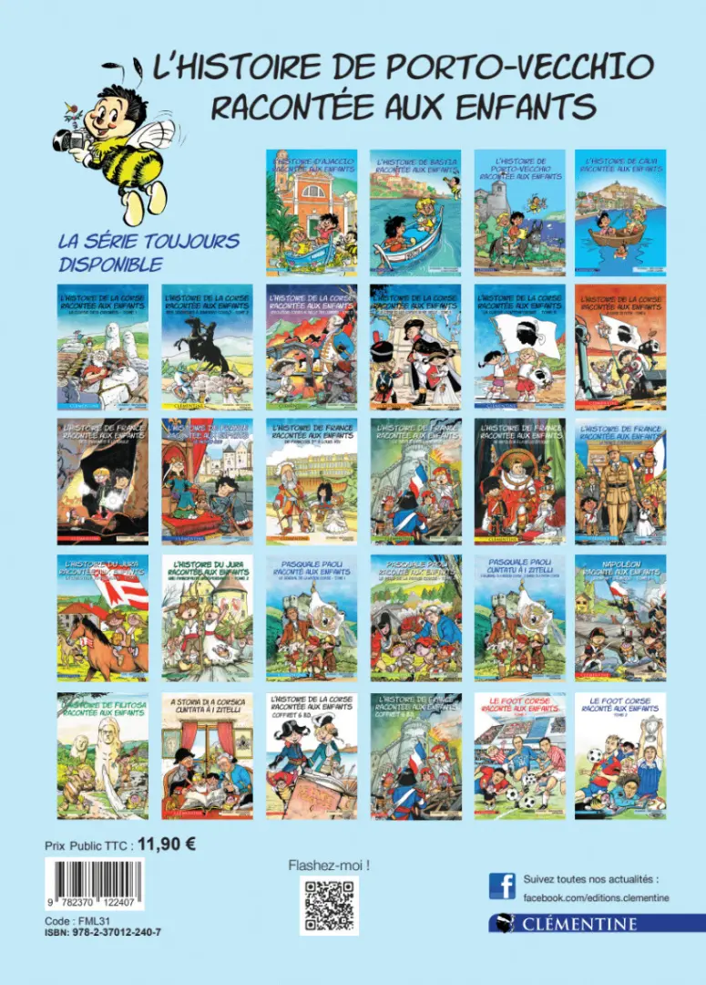 Verso de l'album L'histoire de Porto-Vecchio racontée aux enfants