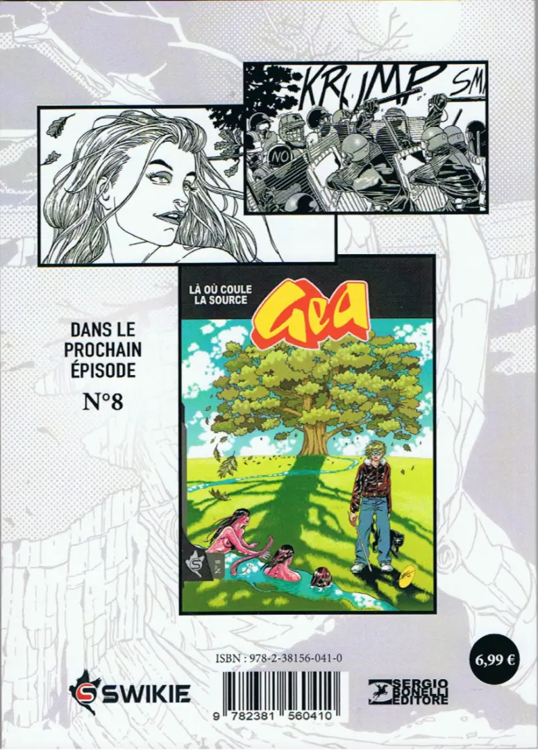 Verso de l'album Gea N° 7 La croisade de Clive