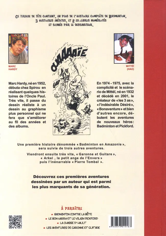 Verso de l'album Badminton Tome 1 Badminton en Amazonie