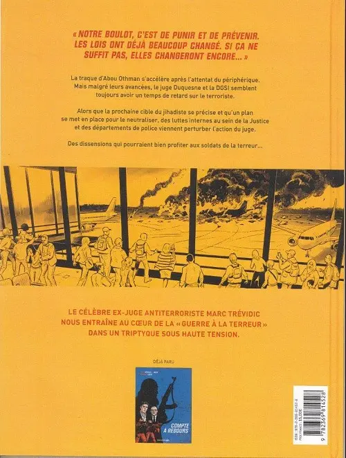 Verso de l'album Compte à rebours Tome 2 Le piège de verre