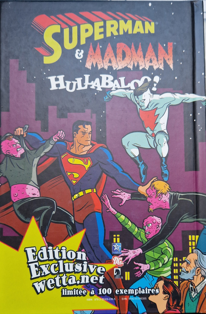 Verso de l'album Superman & Madman Hullabaloo !