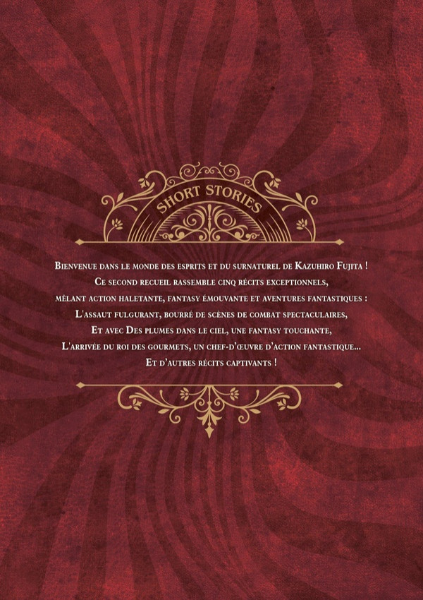 Verso de l'album Kazuhiro Fujita's short stories 2 Akatsuki no uta