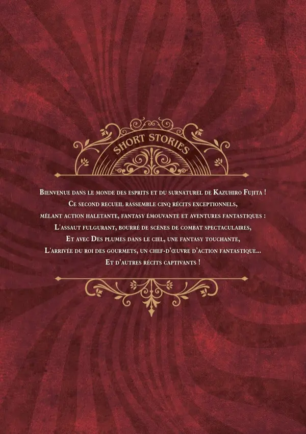 Verso de l'album Kazuhiro Fujita's short stories 2 Akatsuki no uta