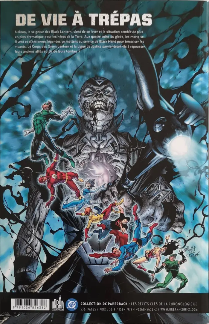 Verso de l'album Blackest Night Deuxième partie