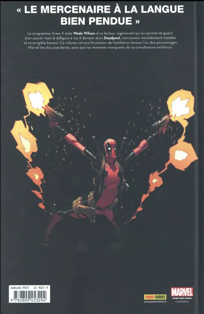Verso de l'album Je suis Deadpool