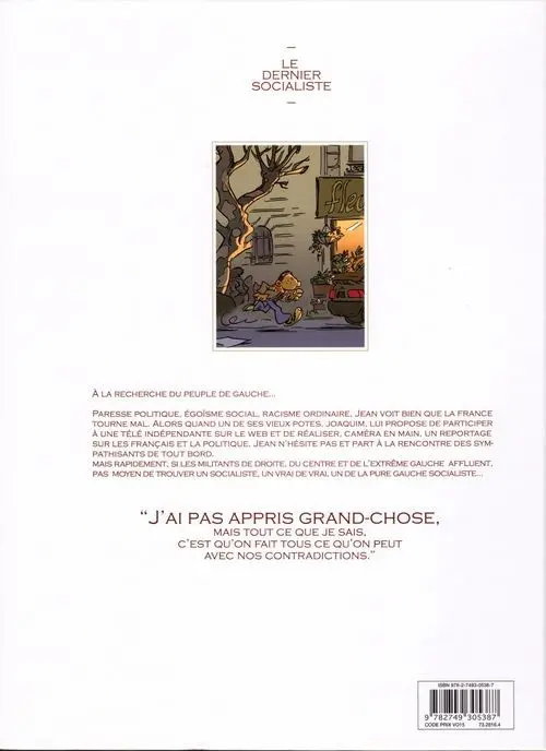 Verso de l'album Le Dernier Socialiste