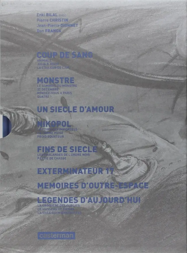 Verso de l'album Enki Bilal Enki Bilal (coffret Intégrale 2015)