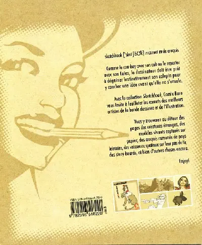 Verso de l'album Sketchbook - Comix Buro Sketchbook Cassegrain #2