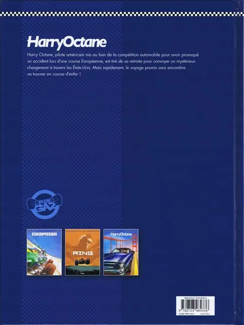 Verso de l'album Harry Octane Tome 1 Transam