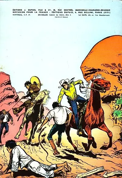Verso de l'album Jerry Spring Tome 10 Le maître de la Sierra