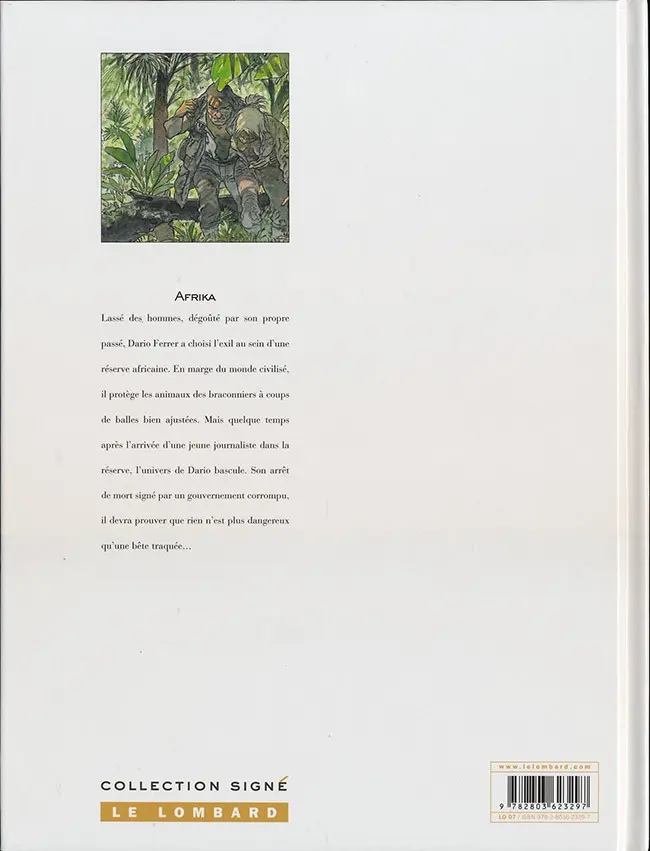 Verso de l'album Afrika