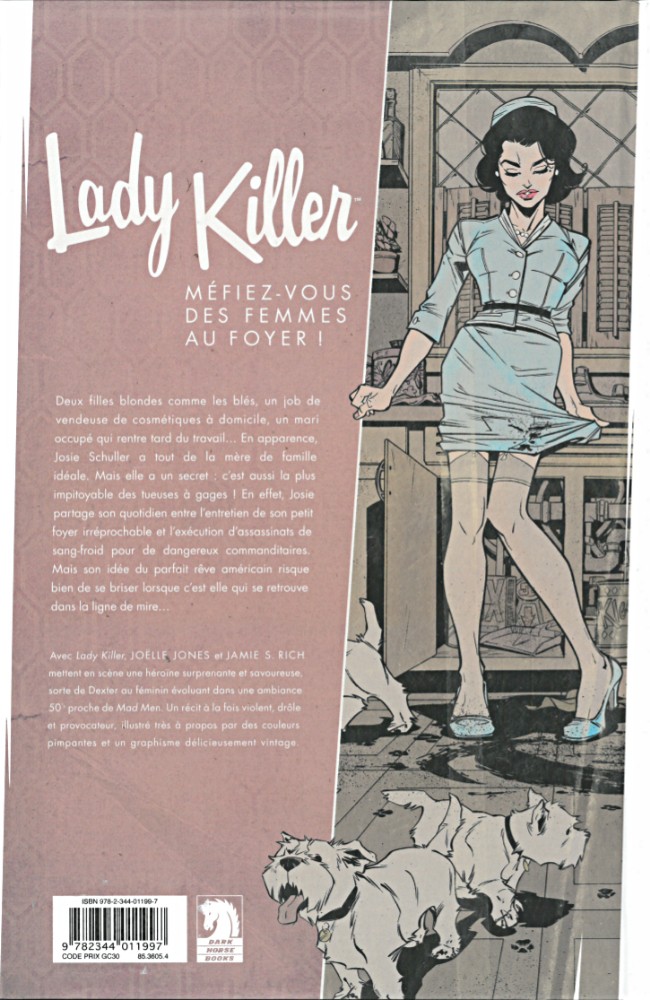 Verso de l'album Lady Killer Tome 1 À couteaux tirés