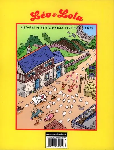 Verso de l'album Léo & Lola Tome 2 Chez papi et mamie