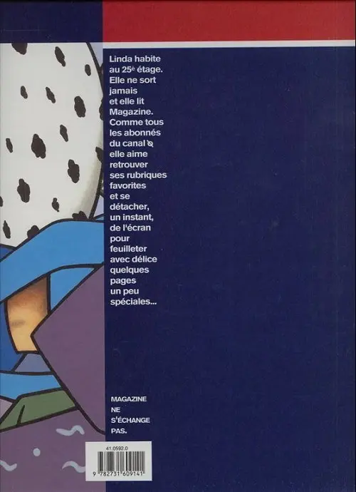 Verso de l'album Linda aime l'art Tome 4 Magazine