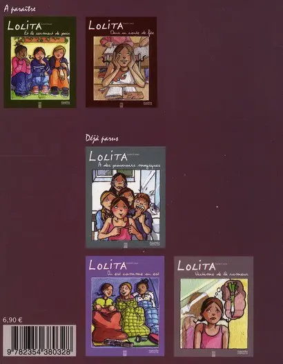 Verso de l'album Lolita Tome 3 Lolita et ses bonnes résolutions