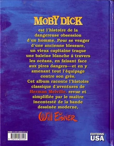 Verso de l'album Moby Dick