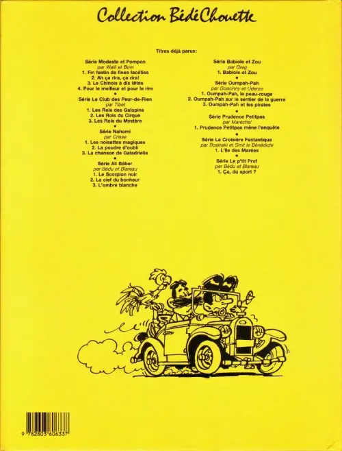 Verso de l'album Modeste et Pompon Tome 4 Pour le meilleur et pour le rire!