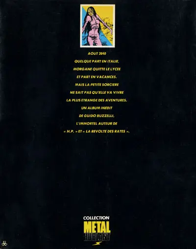 Verso de l'album Morgane
