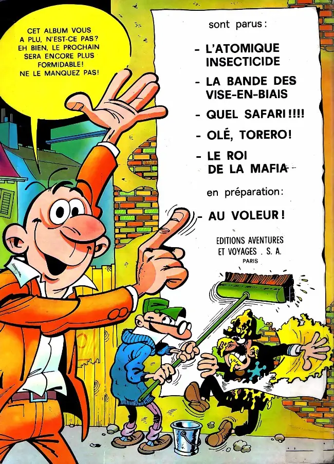 Verso de l'album Mortadel et Filémon Tome 6 Fafa le fascinateur