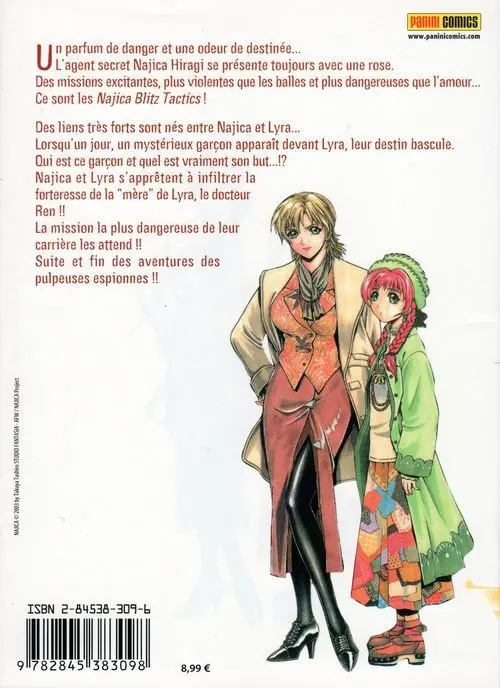 Verso de l'album Najica Tome 3 Infiltrations