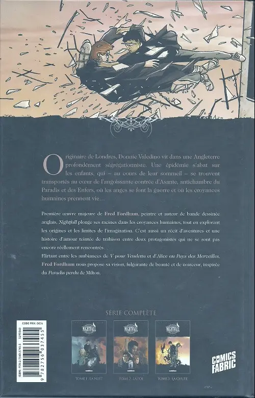 Verso de l'album Nightfall Tome 3 La chute