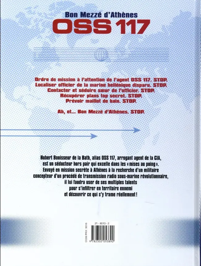 Verso de l'album OSS 117 Tome 2 Bon Mezzé d'Athènes