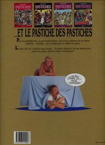 Verso de l'album Pastiches Tome 5 Pastiches des pastiches