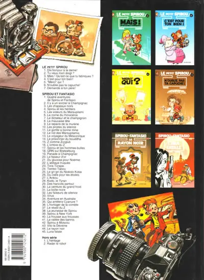 Verso de l'album Le Petit Spirou Tome 7 Demande à ton père !