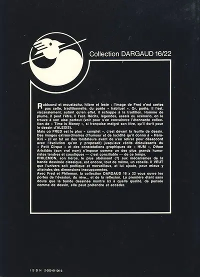 Verso de l'album Philémon 16/22 Tome 1 Philémon et le naufragé du A