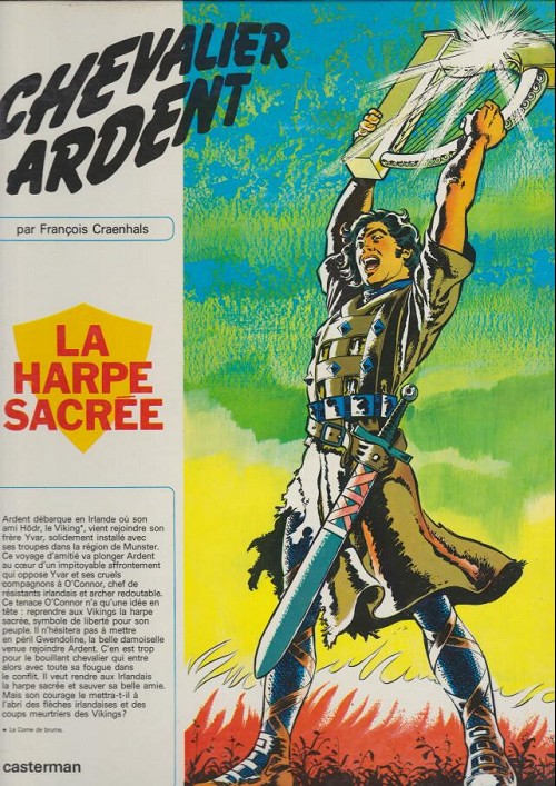 Couverture de l'album Chevalier Ardent Tome 5 La harpe sacrée