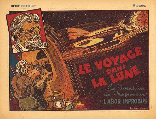Couverture de l'album Les aventures du professeur Labor Improbus Tome 1 Le voyage dans la Lune