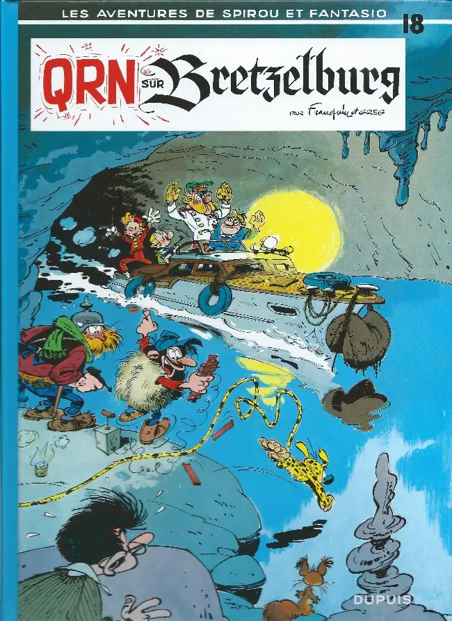 Couverture de l'album Spirou et Fantasio Tome 18 QRN sur Bretzelbourg