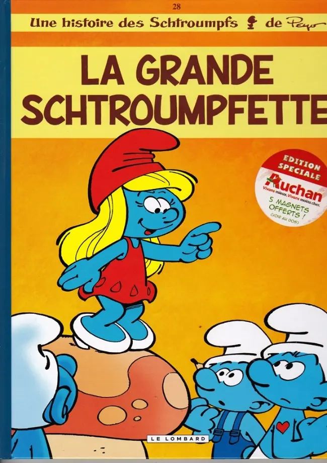 Couverture de l'album Les Schtroumpfs Tome 28 La Grande Schtroumpfette