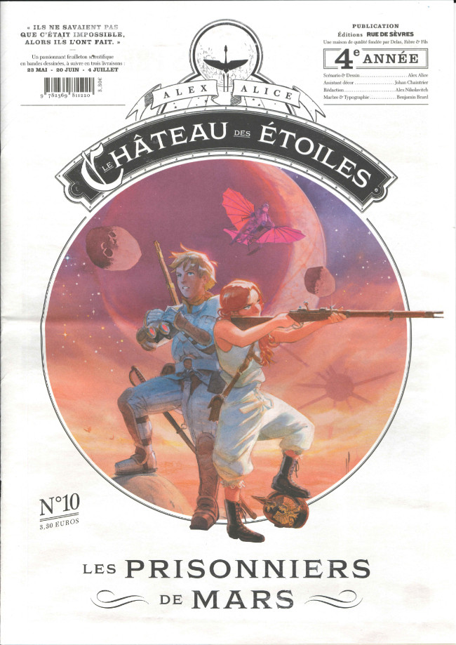 Couverture de l'album Le Château des étoiles N° 10 Les prisonniers de Mars