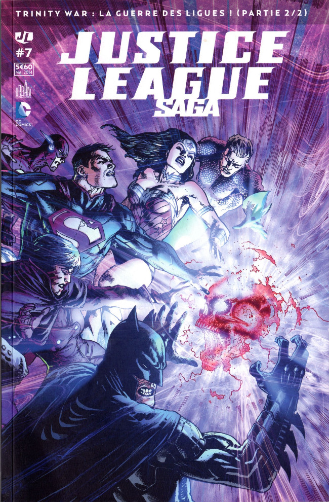 Couverture de l'album Justice League Saga #7 Trinity war : la guerre des ligues ! (partie 2/2)