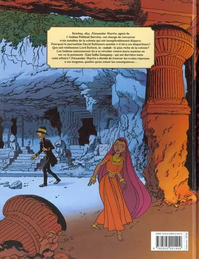 Verso de l'album RAJ Tome 2 Un Gentilhomme Oriental
