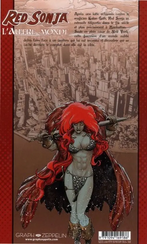 Verso de l'album Red Sonja : l'autre monde Tome 1