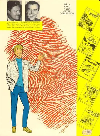 Verso de l'album Ric Hochet Tome 6 Rapt sur le France