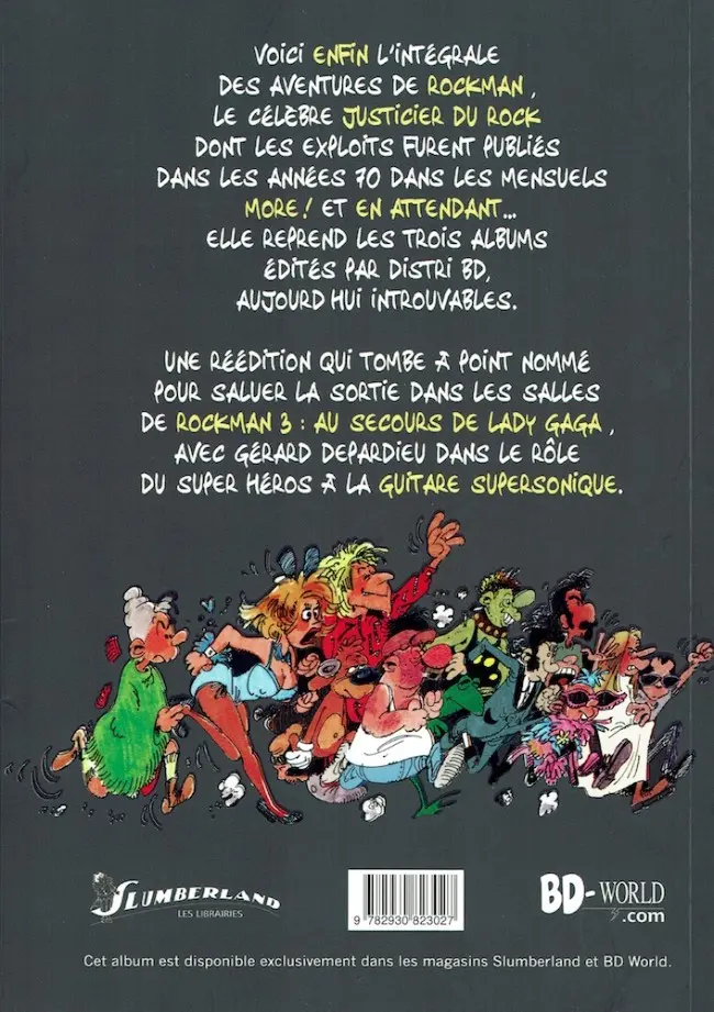 Verso de l'album Les aventures de Rockman L'Intégrale de Rockman