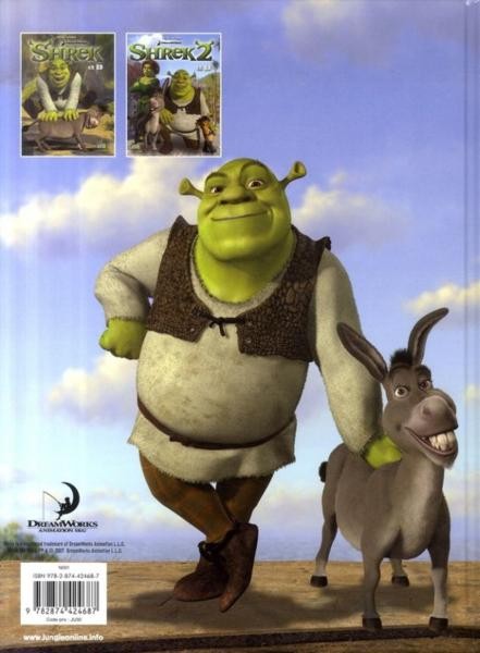 Verso de l'album Shrek Jungle Kids Tome 1 Shrek en BD